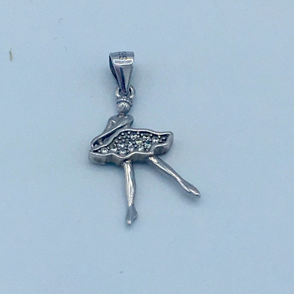 Silver Ballerina Pendant 925